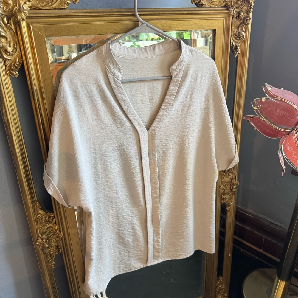Elegant Cream Women's‎ Top